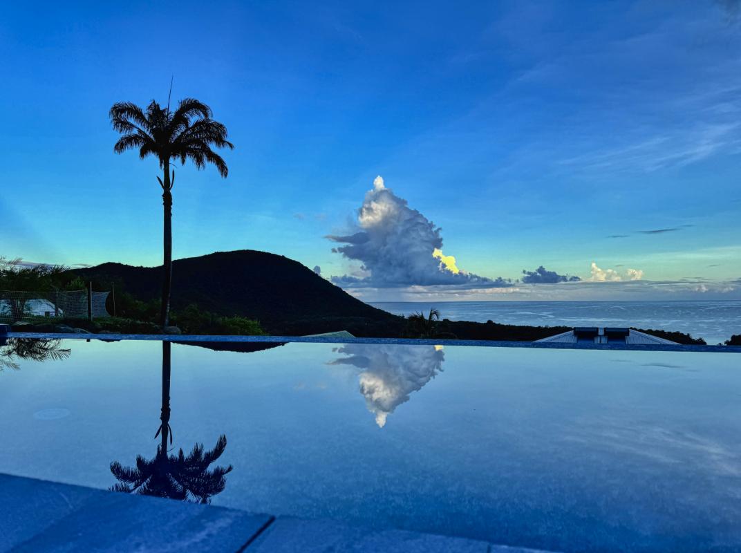 41_Location villa  vue mer Deshaies Guadeloupe_Coucher du soleil